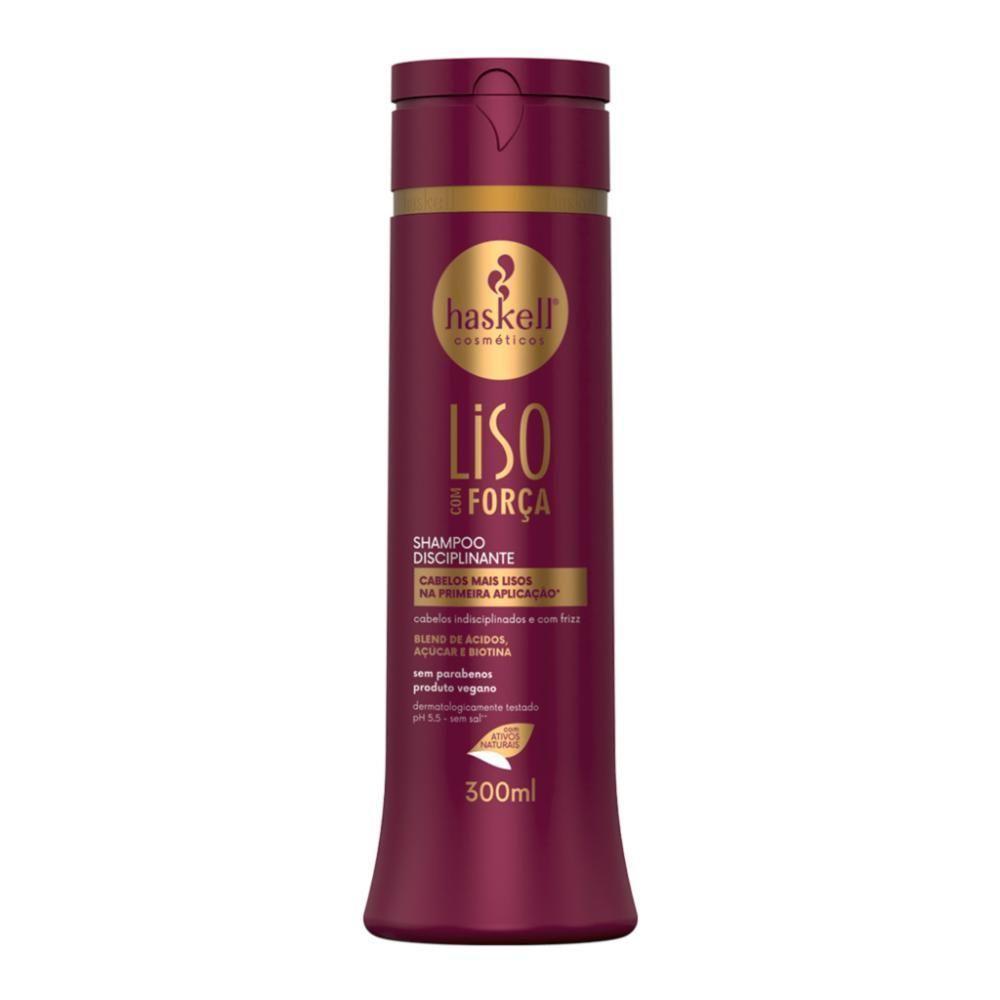 Shampoo Disciplinante Liso Com Força Haskell 300ml - 1