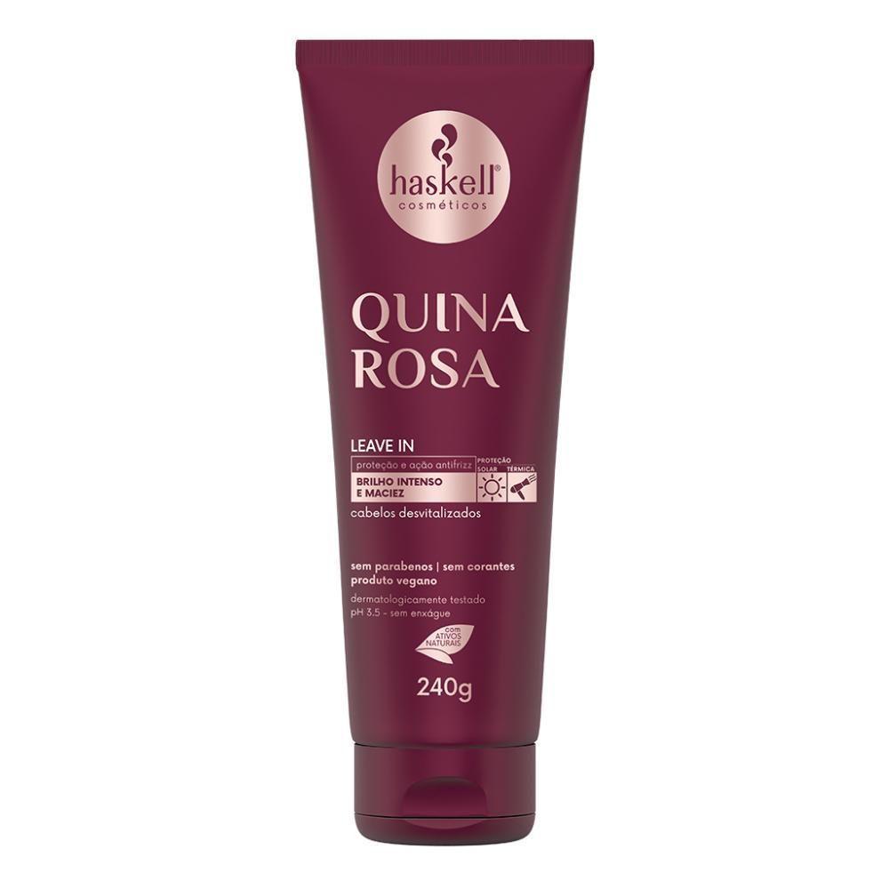Leave-in Quina Rosa Brilho Intenso E Maciez Haskell 240g - 1