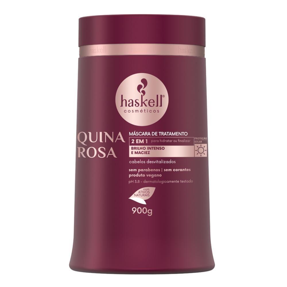 Máscara Quina Rosa Brilho Intenso E Maciez Haskell 900g - 1