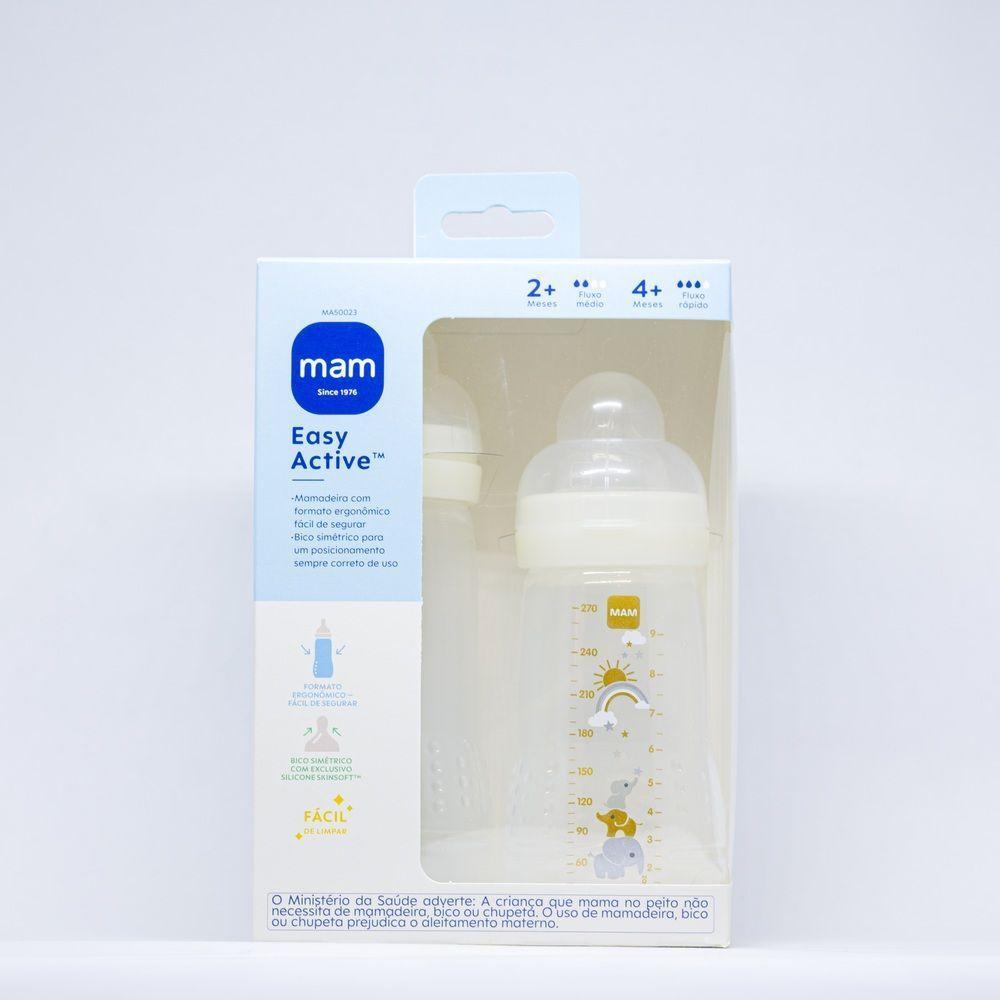 Kit Mamadeira Mam Easy Active Set Duo Neutro - 2