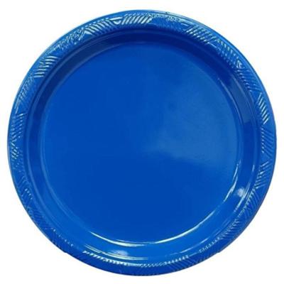 Prato Plástico Happy Line 15cm Azul Royal - 8 Un