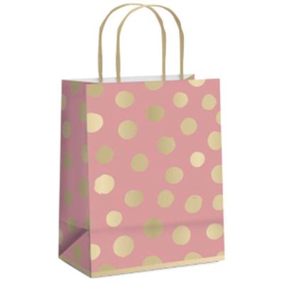 Kit Sacola De Papel Big Ball P 21,5x15x8cm Rosa Queimado - 10 Un