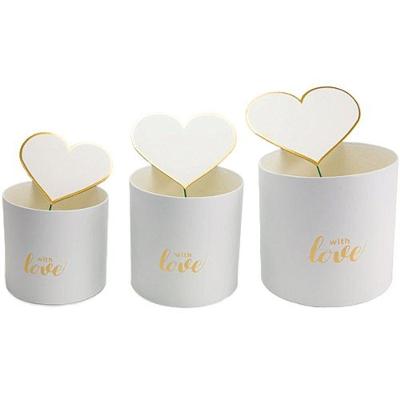 Kit Caixa Redonda Love Com Pick P-m-g Branco - 3 Un