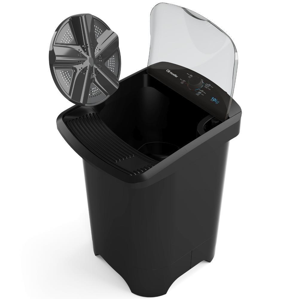 Tanquinho De Lavar Roupa Mueller 10 Kg Com Superesfregador MLT10C Preto 110V - 6