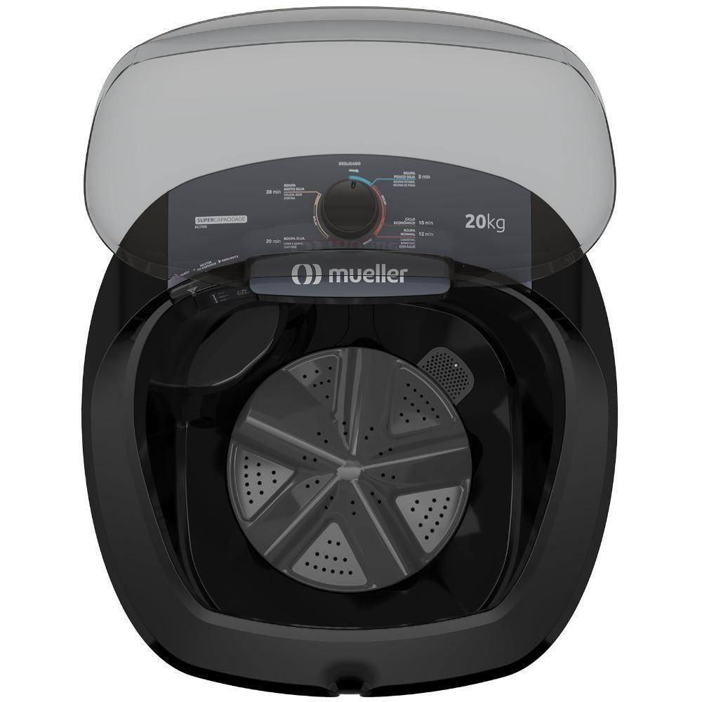 Tanquinho De Lavar Roupa Mueller 20 Kg Semiautomático MLT20B Preto 110V - 5