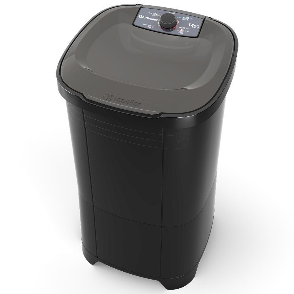 Tanquinho De Lavar Roupa Mueller 14 Kg Semiautomático MLT14B Preto 220V - 1