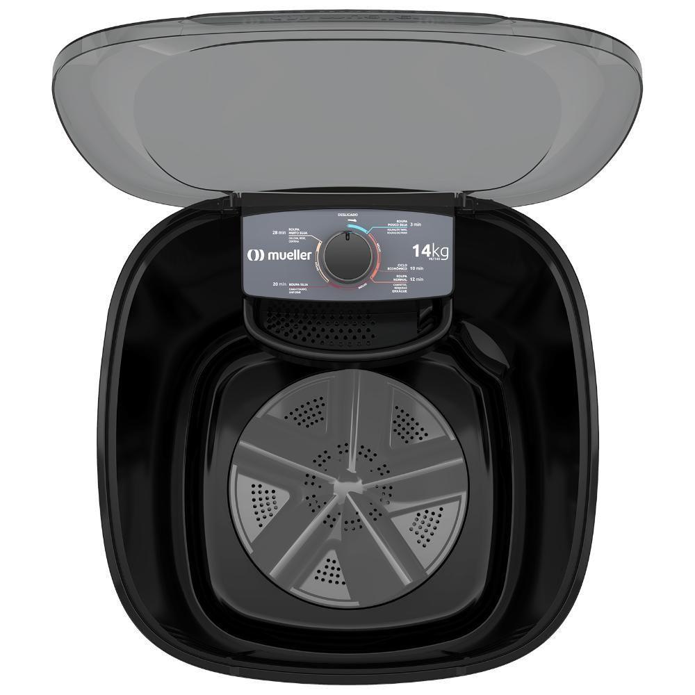Tanquinho De Lavar Roupa Mueller 14 Kg Semiautomático MLT14B Preto 220V - 7