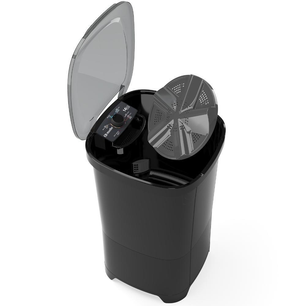 Tanquinho De Lavar Roupa Mueller 14 Kg Semiautomático MLT14B Preto 220V - 9