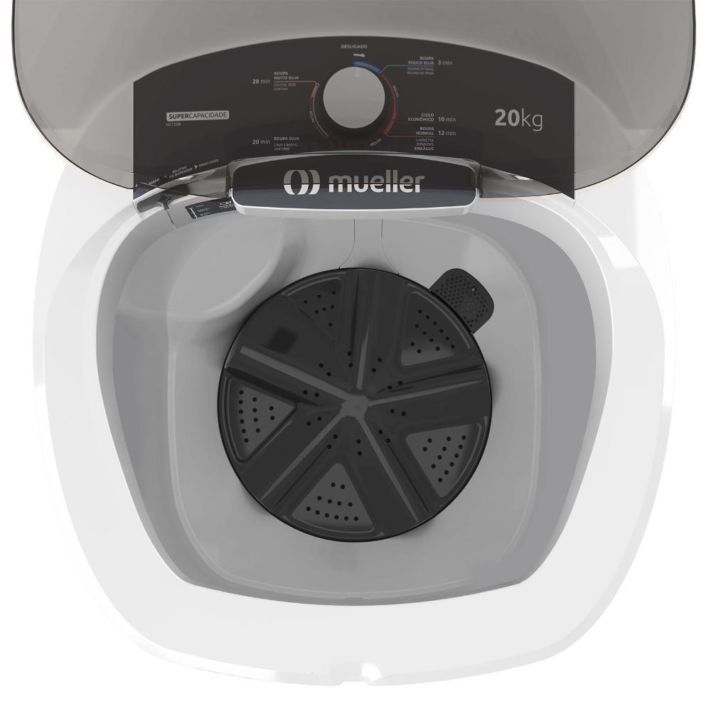 Tanquinho De Lavar Roupa Mueller 20 Kg Semiautomático MLT20B Branco 220V - 5