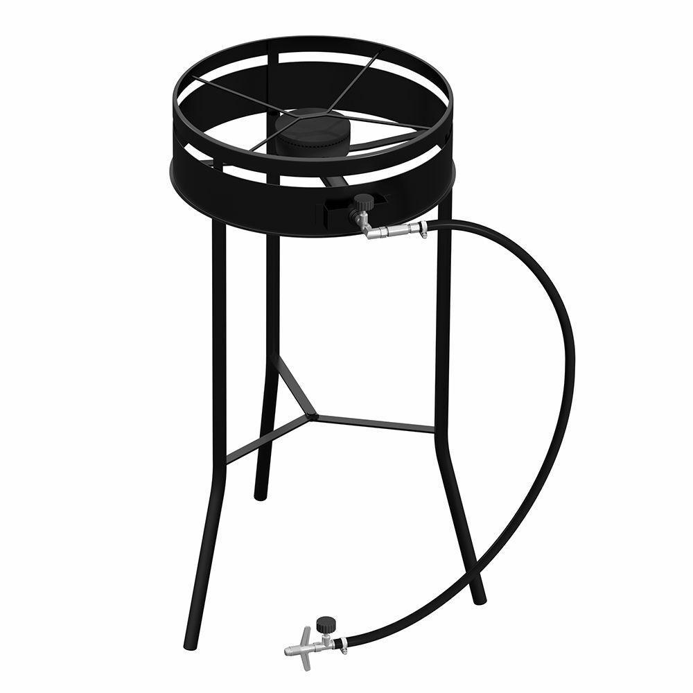 Fogareiro Tripé Para Disco Chama Simples Preto - 1