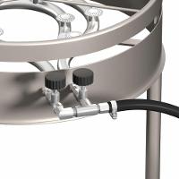 Fogareiro Tripé Para Disco 11 Caulins Prata