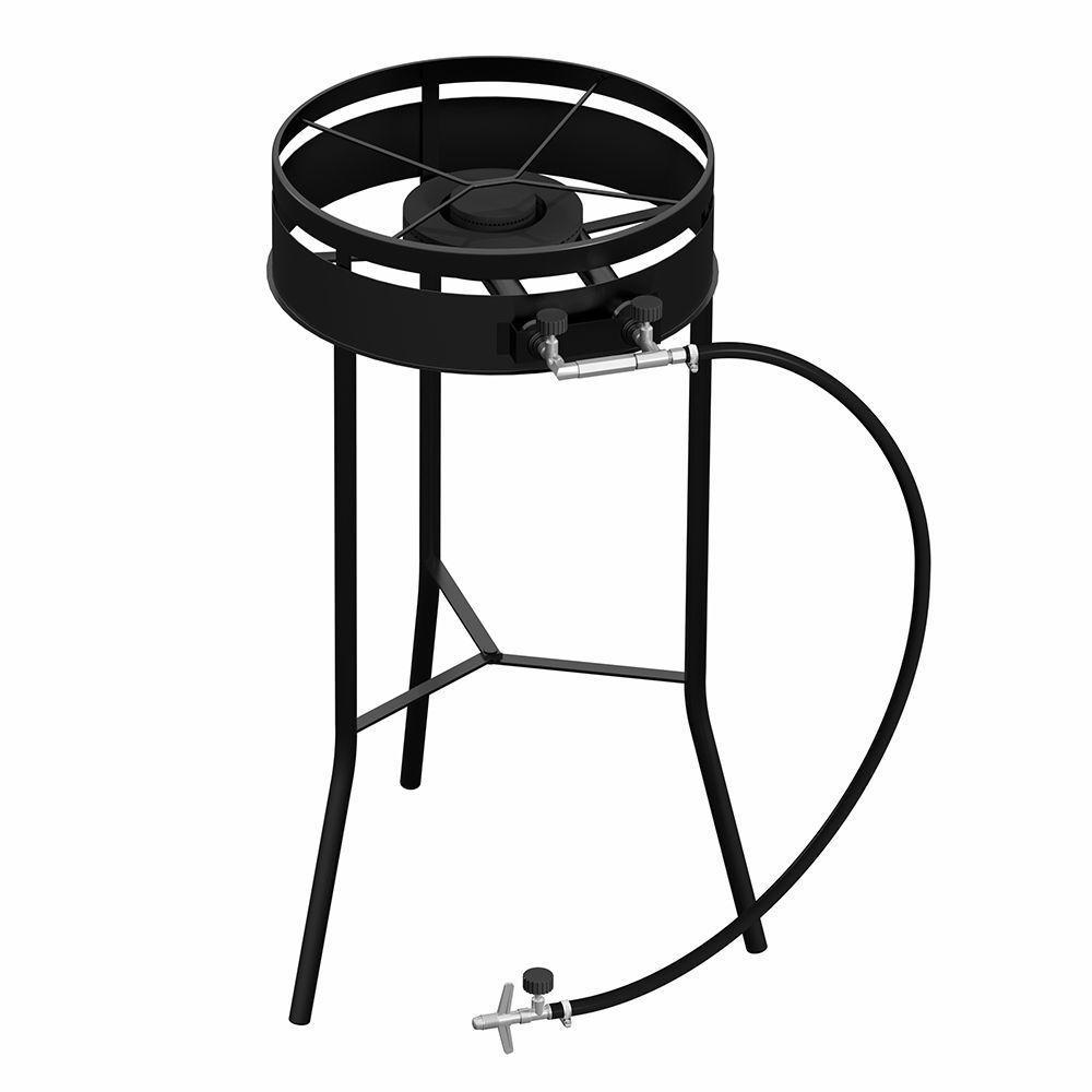 Fogareiro Tripé Para Disco Chama Dupla Preto - 1