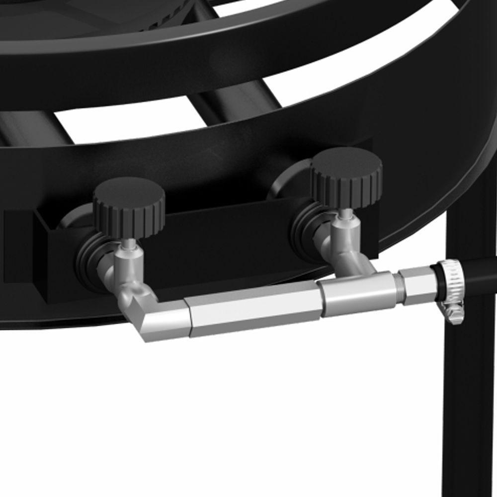 Fogareiro Tripé Para Disco Chama Dupla Preto - 4