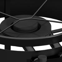 Fogareiro Tripé Para Disco Chama Dupla Preto - 3