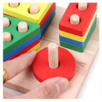 Brinquedo De Encaixe Educativo Formas Geométricas Montessori 16 Peças - 2