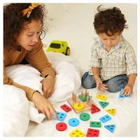 Brinquedo De Encaixe Educativo Formas Geométricas Montessori 16 Peças - 8