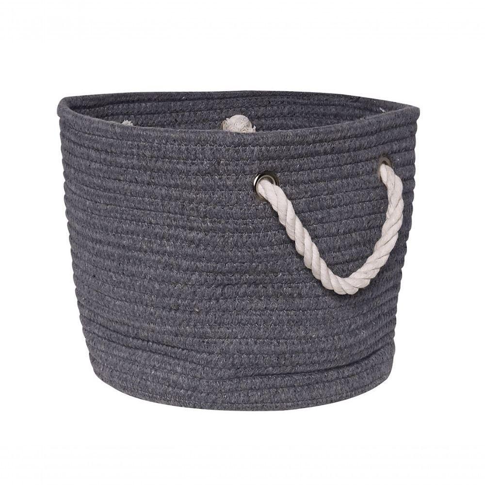 Cesto Square Gist Cotton Grey Com Alça 25 Cm Mimo Style - 1