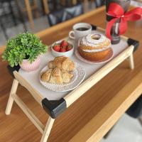 Mesa De Café Da Manhã Na Cama Dobrável Madeira - Stolf - 2