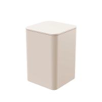 Porta Algodão E Cotonete Com Tampa - Stolf Areia - 1