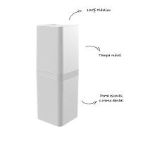 Porta Escovas De Dente Com Tampa - Stolf Branco - 2