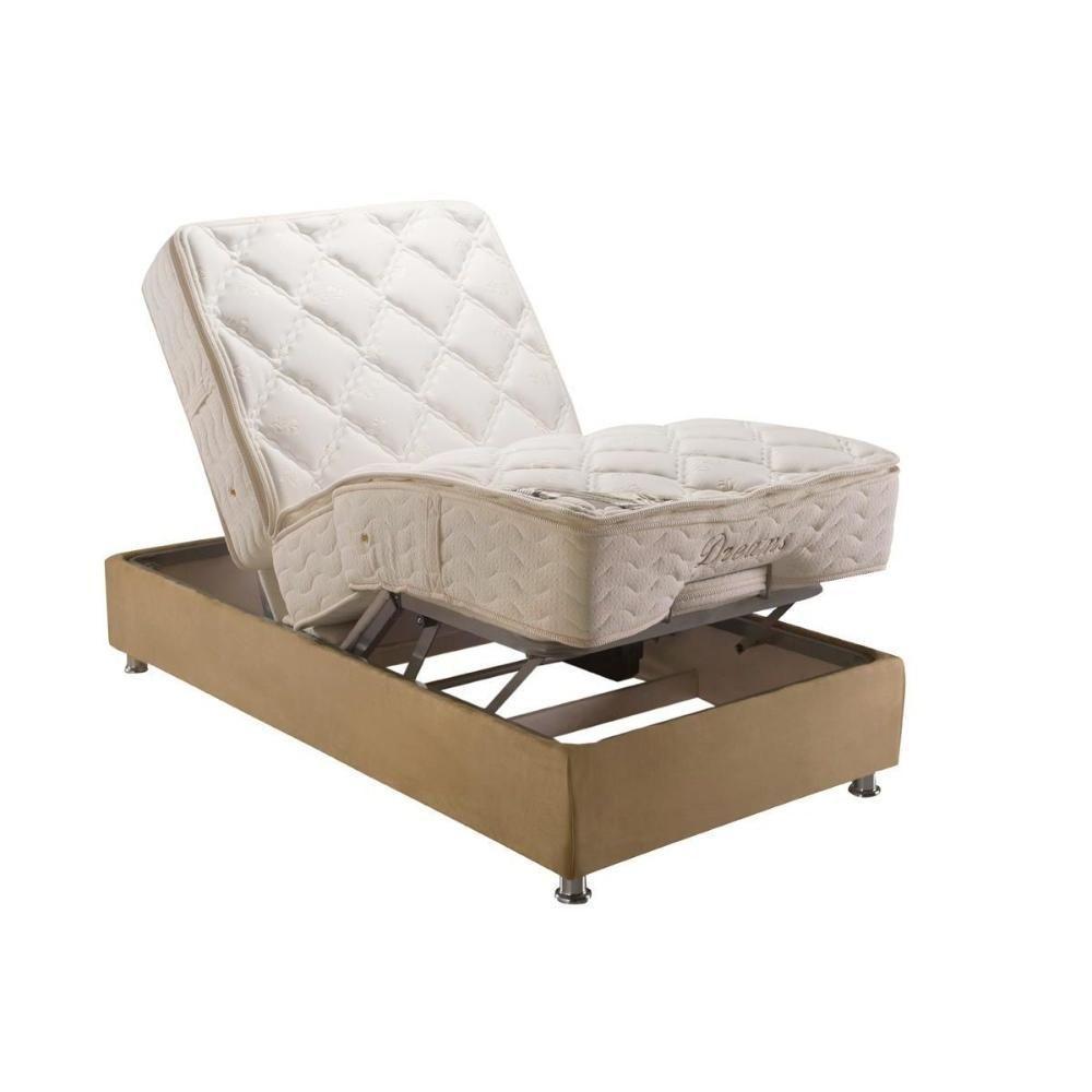 Cama Box Solteirão: Cama Box Reclinável Herval Ajustável Mh 1430 + Base Regulável(101x203x52) - 2