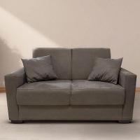 Sofá Estofado 2 Lugares Sala Estar Recepção Bruna Suede marrom - 1