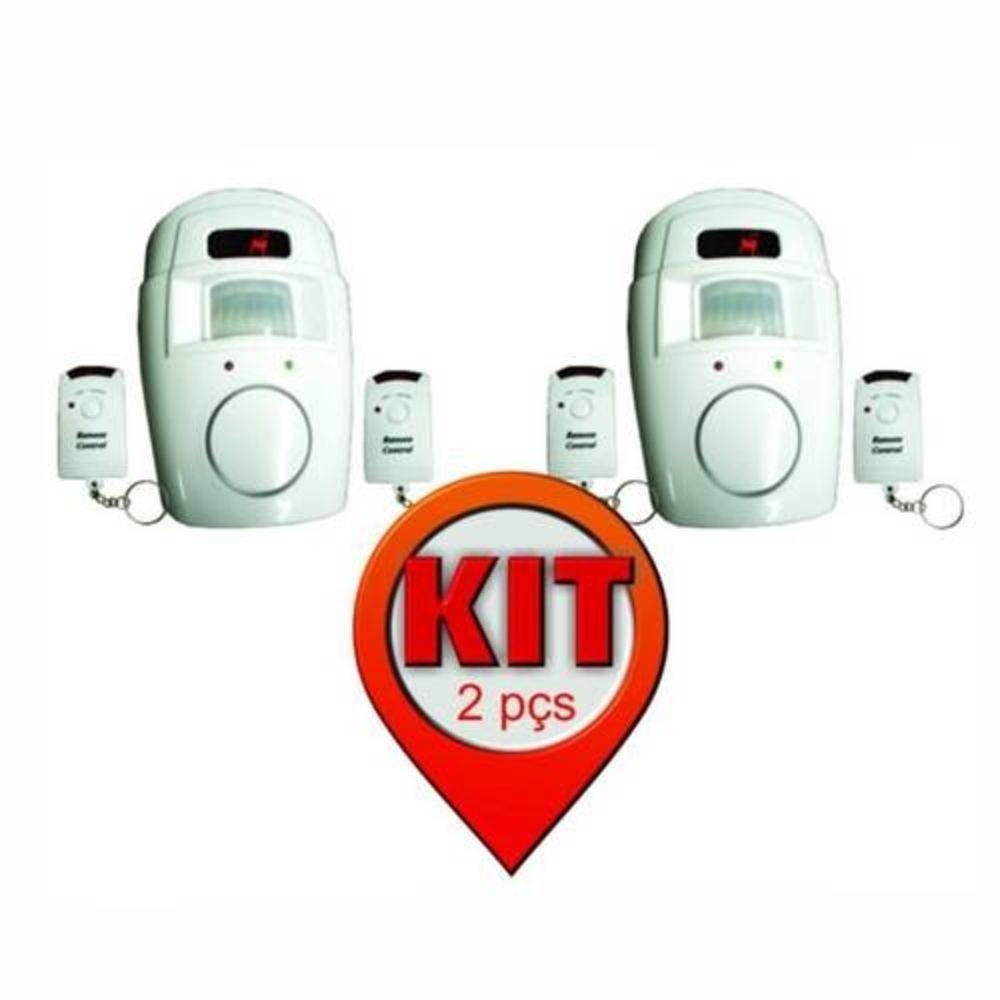 Kit 2 Unidades Alarme com Sensor de Presença sem Fio Acompanha 2 Controles - 2