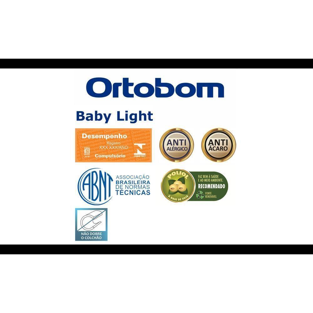 Colchão Baby Light D18 (60X130X12) - Espuma D18 Selada, Antialérgico E Antiácaro - Ortobom - 2