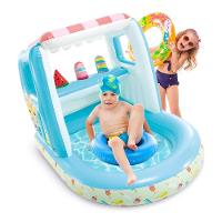 Piscina Inflável Infantil Com Cobertura Ice Cream 60 Litros Intex - 2