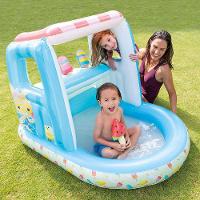 Piscina Inflável Infantil Com Cobertura Ice Cream 60 Litros Intex - 3