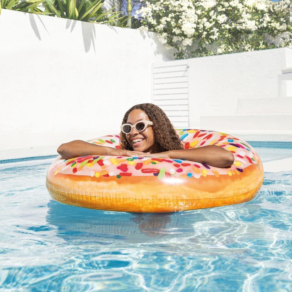 Bóia Inflável Redonda Donut Granulado Intex 56263 - 2