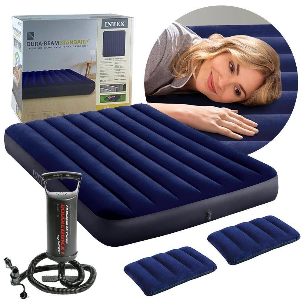 Colchão Inflável Casal C- Bomba De Encher E 2 Travesseiros - Intex - 1