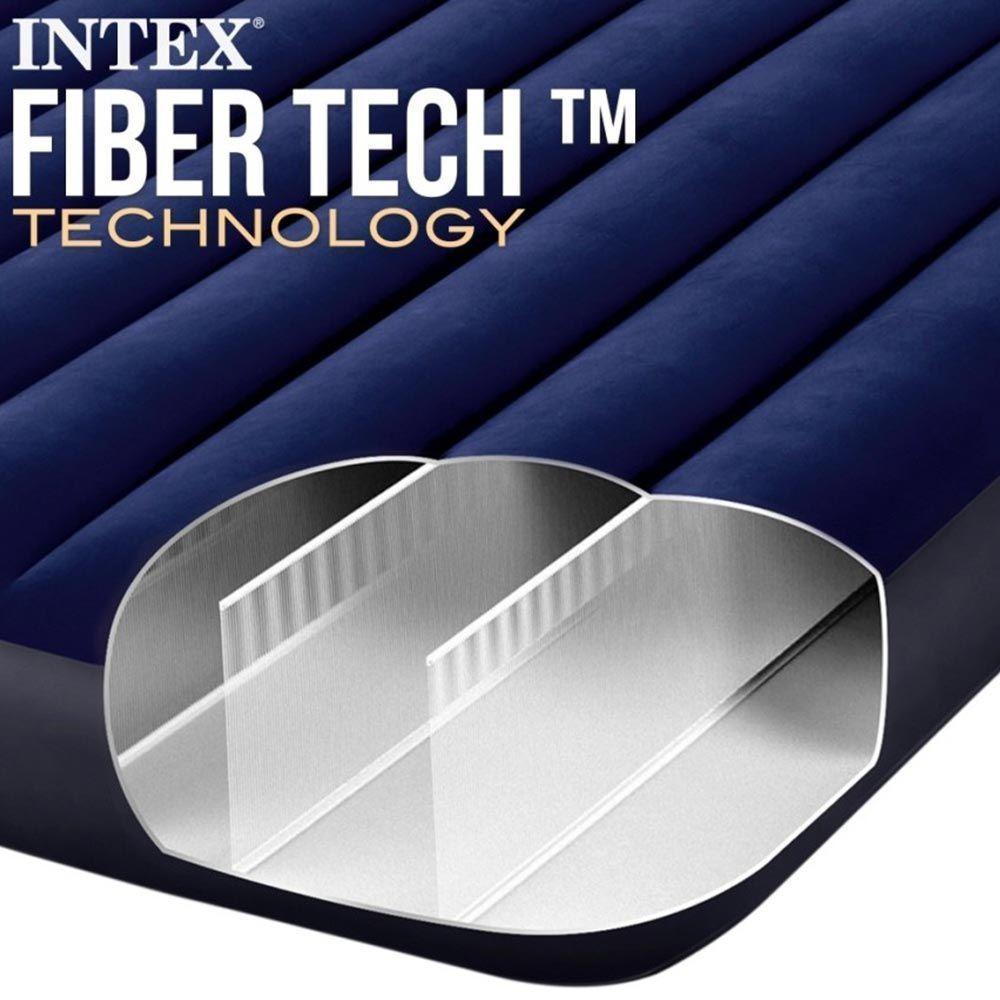 Colchão Inflável Casal C- Bomba De Encher E 2 Travesseiros - Intex - 3