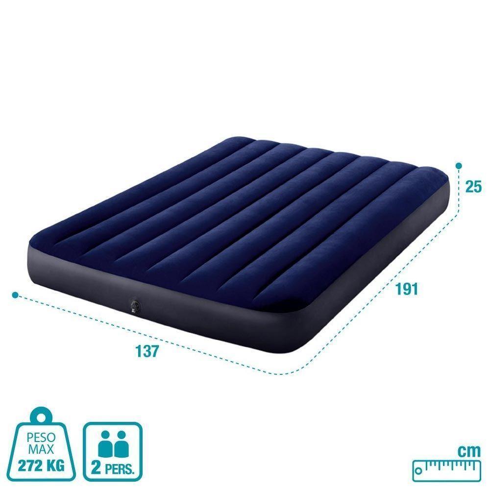 Colchão Inflável Casal C- Bomba De Encher E 2 Travesseiros - Intex - 5