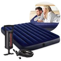 Colchão Casal Inflável Resistente Com Bomba De Inflar Intex - 1