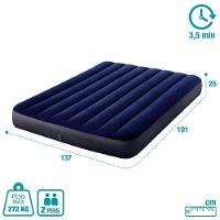 Colchão Casal Inflável Resistente Com Bomba De Inflar Intex - 2