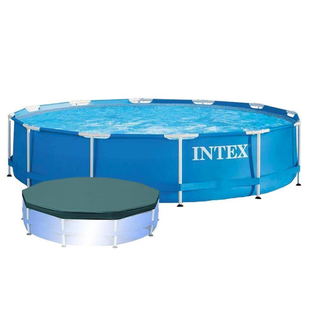 Piscina Intex 4.485 Litros Estrutural Com Capa - 1
