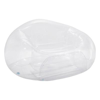 Poltrona Sofá Inflável Beanless Individual Transparente PVC Transparente Intex