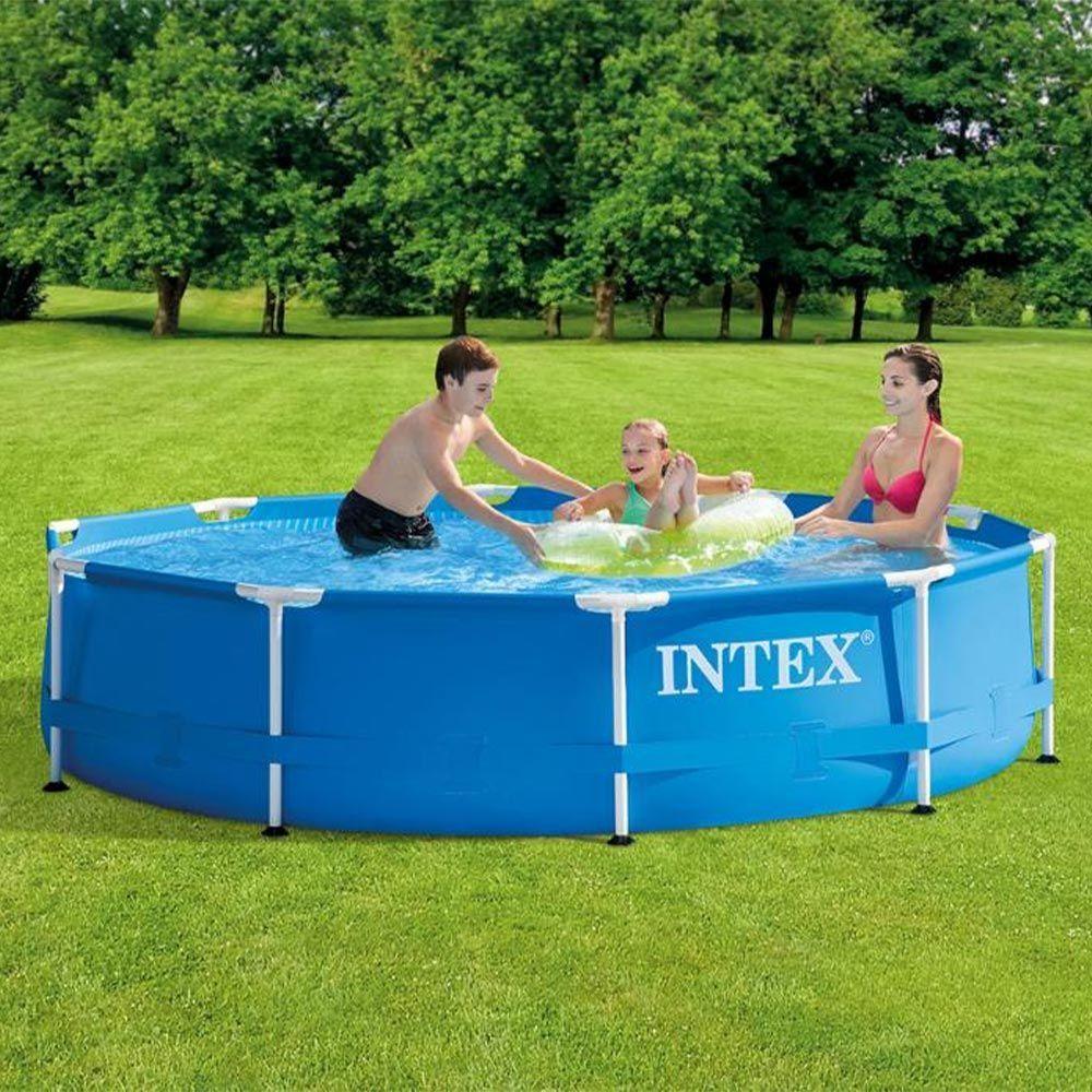 Piscina Estrutural 4.485 Litros Com Capa E Forro Intex - 2