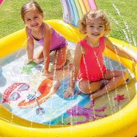 Piscina Inflável Infantil Com Jatos Arco Iris 84 Litros Intex - 3