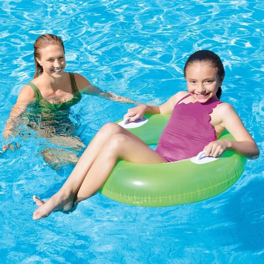 Bóia Inflável Esmeralda Grande Com Alça 76 Cm Verde - Intex - 2
