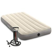 Colchão Inflável Solteiro Dura Beam Fiber Tech Com Bomba De Encher - Intex - 1