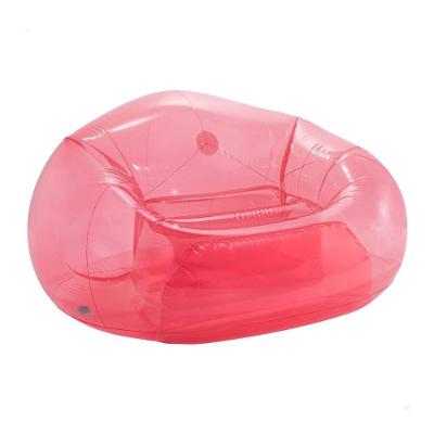 Poltrona Sofá Inflável Beanless Individual Rosa Intex