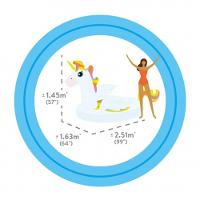 Boia Inflável Fashion Bote Unicórnio Gigante 251cm Intex - 4