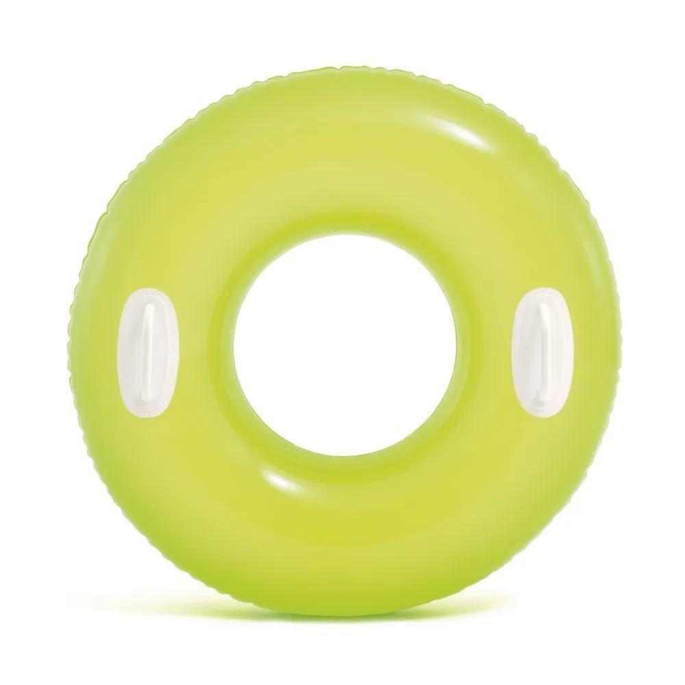 Bóia Inflável Esmeralda Grande Com Alça 76 Cm Amarelo - Intex - 1