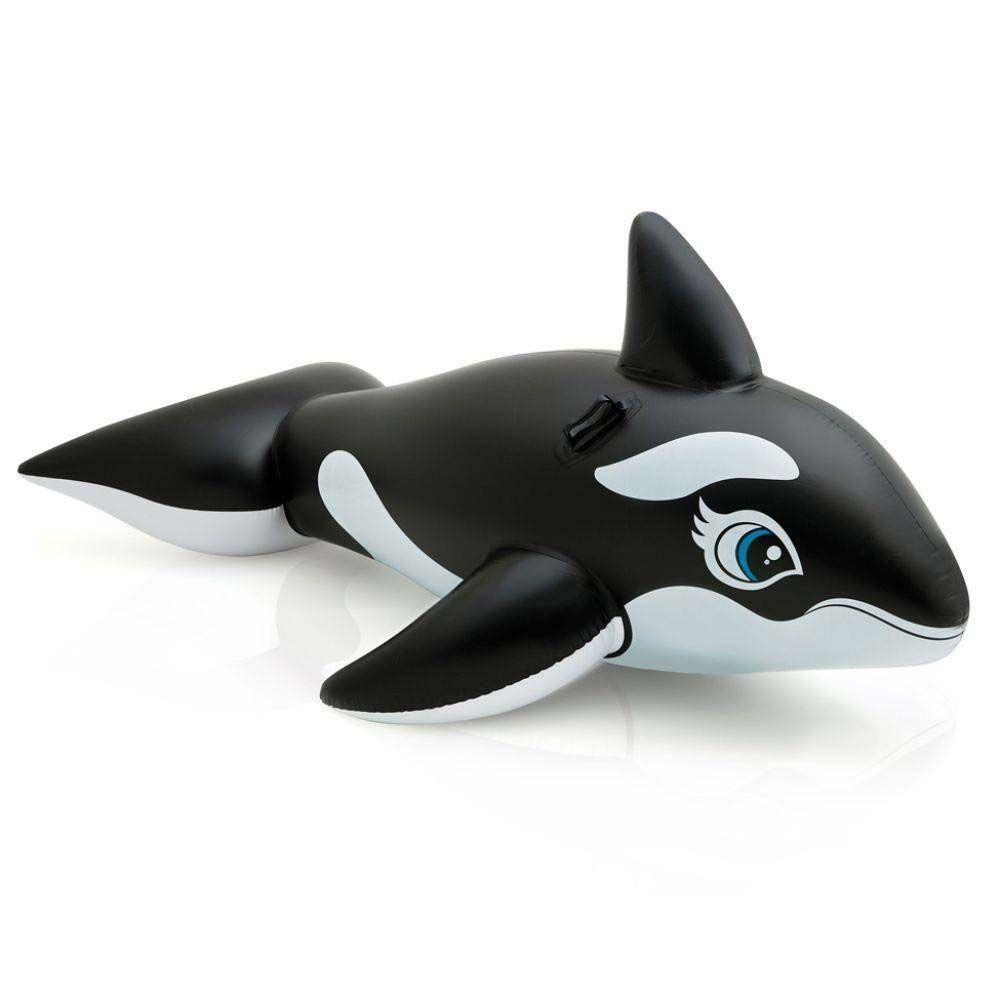 Bote Boia Inflável Baleia Gigante 193 Com Alça - Intex 58561 - 1