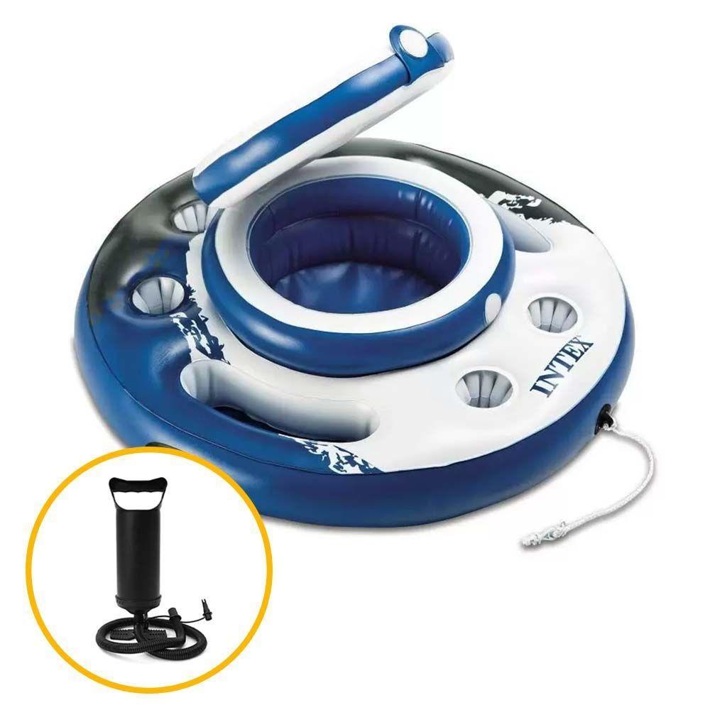 Bar Cooler Inflável Flutuante Intex 15 Litros + Bomba Inflar - 1