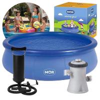 Piscina Inflável 3.400 Litros Circular 270cm Pvc Com Bomba Filtro Azul Mor 110v - 1