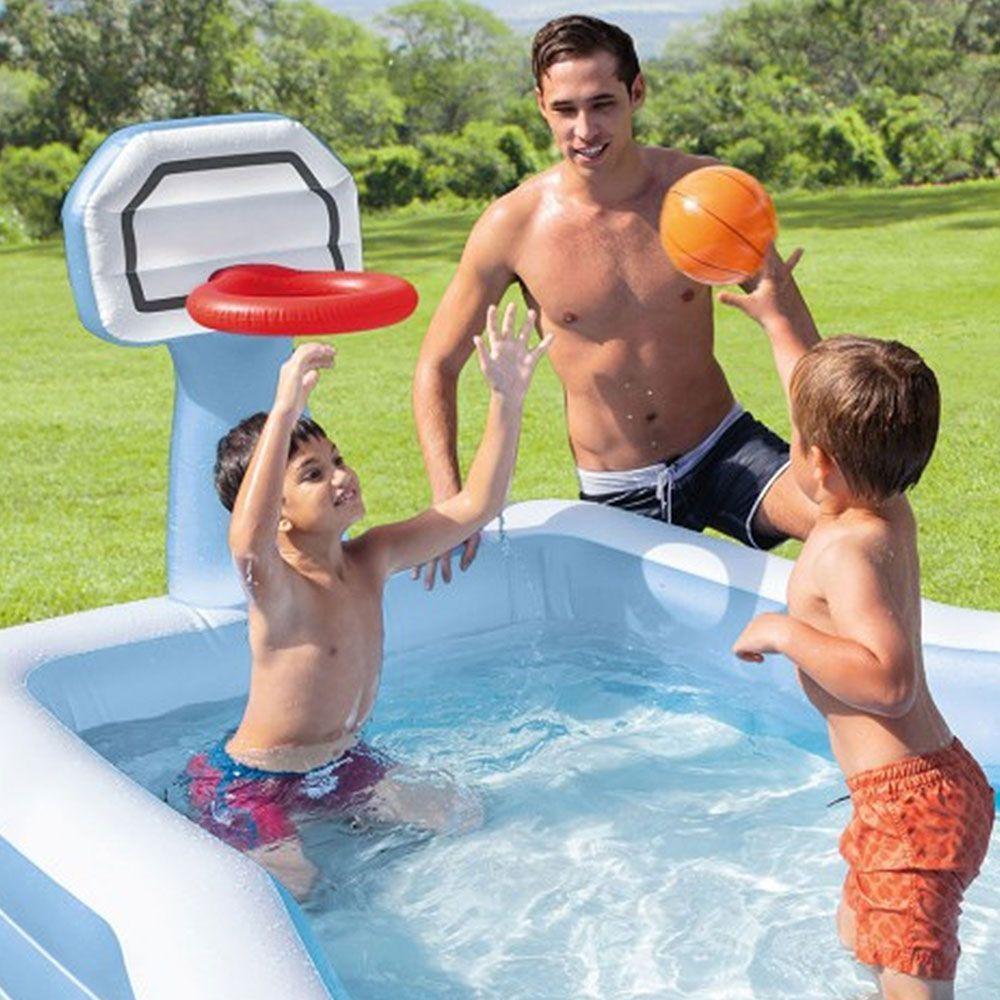 Piscina Inflável Infantil Com Cesta De Basquete 790l - Intex - 3
