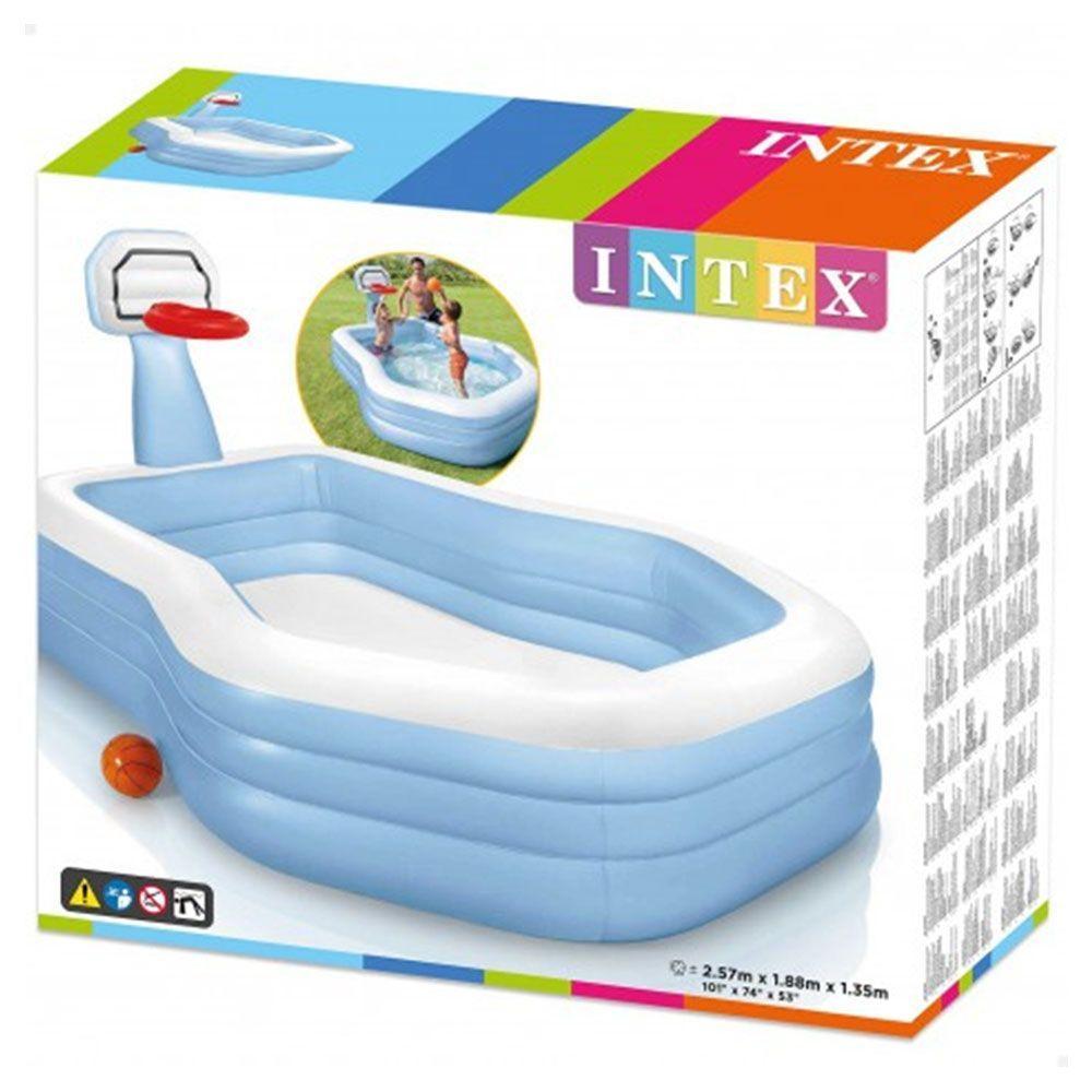 Piscina Inflável Infantil Com Cesta De Basquete 790l - Intex - 5